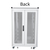 LOGON RSL22U81WH rack cabinet 22U Freestanding rack White