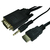 Cables Direct 77HDMI-VGCBL044 video cable adapter 1.8 m HDMI VGA (D-Sub) + 3.5mm Black