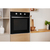 Indesit IFW 6330 BL UK oven 66 L A Black, Stainless steel