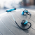 JLab Fit Sport 3 Kopfhörer Kabellos Ohrbügel, im Ohr, Nackenband Mikro-USB Bluetooth Schwarz, Blau