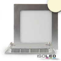 Article picture 1 - LED downlight ultra-flat :: angular :: silver :: dimmable :: 9W :: warm white