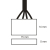 illustrazione di prodotto 2 - Collegamento a clip per striscia flessibile su cavo a 4 pin :: bianco per larghezza 10 mm
