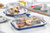 Buffet Kühlplatte COOL in rund, mit Abdeckaube in transparent und Trägerschale