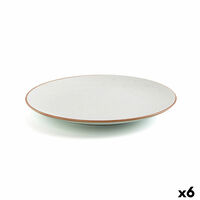 Assiette plate Ariane Terra Céramique Beige (24 cm) (6 Unités)