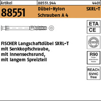 ART 88551 FISCHER-Langschaftdübel SXRL 10 x 230 T A4 VE=S