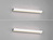 LED Badezimmer Wandleuchten 2er Set Chrom 60cm - Up-Down Spiegelleuchte