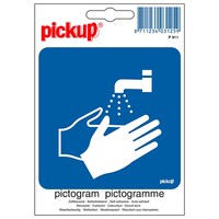 Pickup Pictogram 10 x 10 CM - Handen Wassen Verplicht