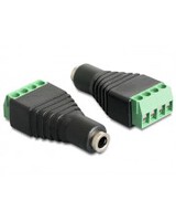 Delock Audio-Adapter 4-poliger Anschlussblock W bis Stereo Mini-Klinkenstecker W