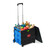 Relaxdays Einkaufstrolley klappbar, bis 35 kg, 50 Liter Kiste, mit Teleskopgriff, Transport Trolley, 2 Rollen, Farbwahl