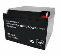 Multipower MP26-12 / 12V 26Ah Blei Akku AGM mit VdS Zulassung