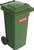 SULO 1053937 Müllgroßbehälter 120 l HDPE grün fahrbar, nach EN 840