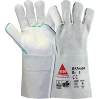 Artikeldetailsicht HASE MIG/MAG Handschuh Granada 10 leichter Schweißerhandschuh, Qualitäts-Rindnarben/- Spaltleder, Länge 35 cm