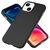 NALIA 0,5mm Dünne Handy Hülle für iPhone 13, Matt Hard Case Cover Bumper Schale Schwarz