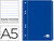 Cuaderno Espiral Liderpapel A5 Micro Serie Azul Tapa Blanda 80H 80 Gr Horizontal 6 Taladros Azul