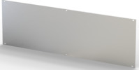 Frontplatte, eloxiert, mit blanken Schnittkanten,ungeschirmt, 3 HE, 84 TE