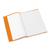 Heftumschlag, für Hefte A5, Polypropylen-Folie, 10,5 x 14,8 cm, orange gedeckt