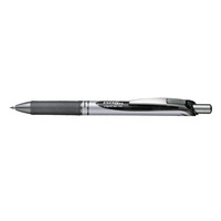 Pentel Energel XM Retractable Gel Rollerball Pen 0.7mm Tip 0.35mm Line Black (Pack 12)