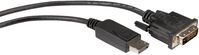 Video Cable Adapter 1 M , Displayport Dvi-D Black ,