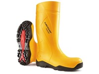Dunlop Protective Footwear Purofort+® Wellington Laarzen, Volledige Bescherming, Maat 44, Geel (paar 2 stuks)