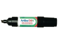 Artline 50N Permanente Marker, Beitelvormige Punt, 3 - 6 mm, Zwart (pak 12 stuks)