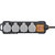 Regleta de enchufes para exteriores professionalLINE IP54, 4 enchufes, con interruptor, longitud del cable 5 m.