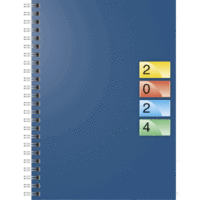 Buchkalender 796 Dataline A5 1 Woche/2 Seiten Karton-Einband 2024