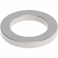 Neodym-Ringmagnet 12mm 500 g hellsilber VE=10 Stück