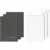 Bewerbungsmappen-Set 3 Mappen + Versandtaschen schwarz