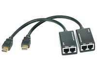 Rainbow HDMI extender szett, lengőkábeles, 30 m külső táp nélkül. Max. 1080p