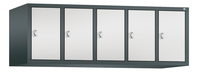 C+P Aufsatz-Garderobenschrank Classic, 5 Abteile, H500B1480T500 mm