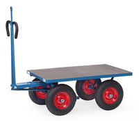 fetra® Handpritschenwagen, Ladefläche 1200 x 800 mm, nur Plattform, Zugöse, Lufträder