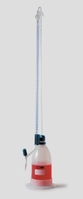 Titrierapparat nach Schilling Borosilikatglas 3.3/LDPE | Beschreibung: Klarglas Schellbach blau graduiert