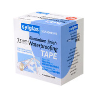 Sylglas 8620021 Aluminium Finish Waterproofing Tape 75mm x 4m