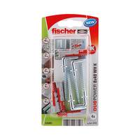Fischer 535001 Blister tacos universal nylon con alcayata DUOPOWER 8x40 WH K NV