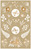 Deko Sticker, Papier, Flora, braun, weiß, gold, 42 Aufkleber