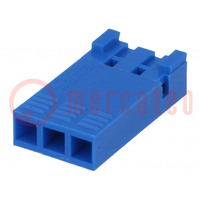 Connector: wire-board; plug; female; PIN: 3; w/o contacts; 2.54mm