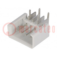 Connector: IDC; socket; male; PIN: 4; angled 90°; THT; tinned; 2.54mm