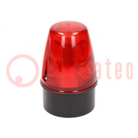Signaalgever: licht; continu licht,knipperlicht; rood; LED100