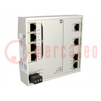 Switch PoE Ethernet; onbeheerbaar; Aantal poorten: 8; 9÷60VDC
