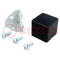 Angle bracket; for profiles; Width of the groove: 8mm; aluminium