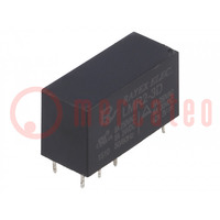 Relay: electromagnetic; DPDT; Ucoil: 3VDC; Icontacts max: 5A; PCB