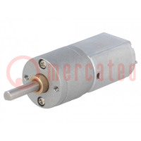 Motor: DC; with gearbox; POLOLU 20D; 6VDC; 3.2A; Shaft: D spring