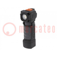 Torch: LED; waterproof; 6h; 75lm; IPX4; HARDCASE