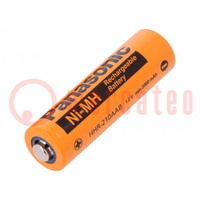 Re-battery: Ni-MH; AA; 1.2V; 2000mAh