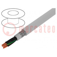 Wire; Pro-Met; 9G1mm2; shielded,tinned copper braid; PVC; 100m