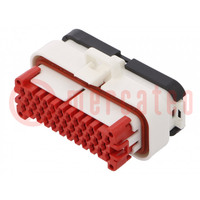 Connector: automotive; AMPSEAL; female; plug; for cable; PIN: 35