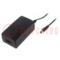 Power supply: switched-mode; 12VDC; 1.5A; Out: 5,5/2,1; 18W; 0÷40°C