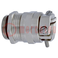 Cable gland; with earthing; PG7; IP68; brass; Body plating: nickel