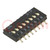 Switch: DIP-SWITCH; Poles number: 8; ON-OFF; 0.1A/50VDC; Pos: 2