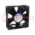 Fan: DC; axial; 12VDC; 119x119x32mm; 170m3/h; 45dBA; ball bearing